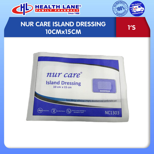 NUR CARE ISLAND DRESSING 10CMx15CM 1'S